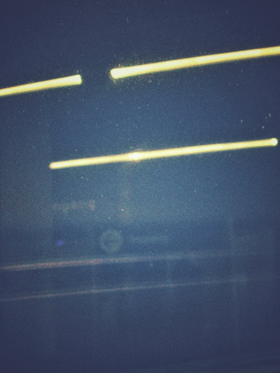 From the inside of the car