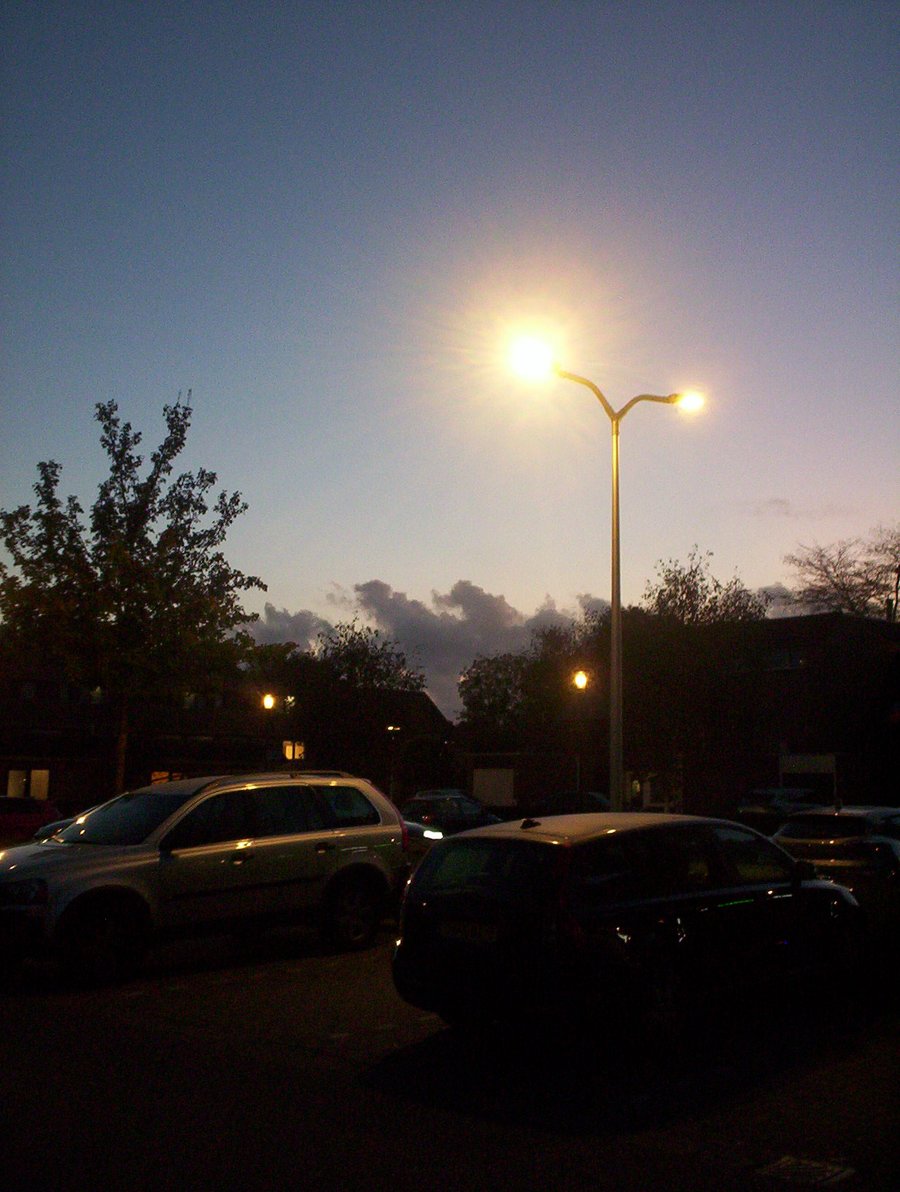 Parkinglot at twilight – Hengelo, the Netherlands