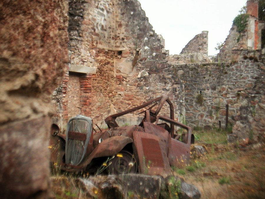 Village martyr d’Oradour-sur-Glane, France